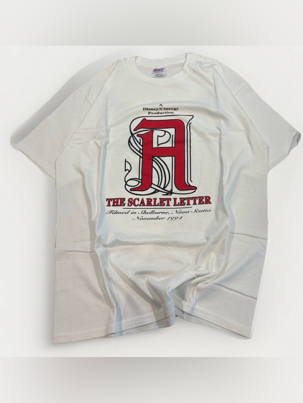 90s The Scarlet Letter T-shirt Rare Disney Movie Tee Demi Moore Size XL Vintage
